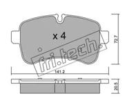 Fri.Tech. 727.0 Brake pads