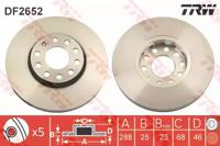 TRW DF2652 Brake disc
