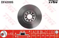 TRW DF4209S Brake disc