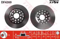 TRW DF4269 Brake disc