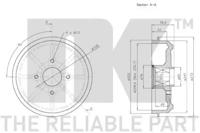 NK 253715 Bremstrommel