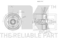 NK 255001 Барабан гальмівний NK 255001 Барабан гальмівний