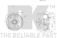 NK 255102 Барабан тормозной NK 255102 Барабан тормозной
