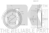 NK 255207 Барабан гальмівний NK 255207 Барабан гальмівний
