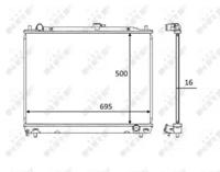 NRF 58595 Радіатор