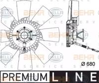 Hella 8MV 376 757-161 Fan and motor assy