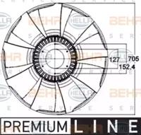 Hella 8MV 376 758-561 Крильчатка