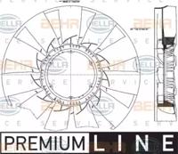 Hella 8MV 376 791-271 Blade radiator fan Hella 8MV 376 791-271 Blade radiator fan