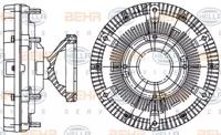 Hella 8MV 376 906-701 Муфта вентилятора Hella 8MV 376 906-701 Муфта вентилятора