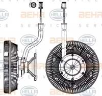 Hella 8MV 376 907-171 Муфта вентилятора Hella 8MV 376 907-171 Муфта вентилятора