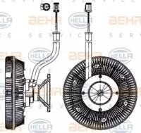 Hella 8MV 376 907-181 Муфта вентилятора