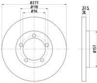 Pagid 54142 Brake disc