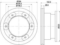 Pagid 54777 Brake disc