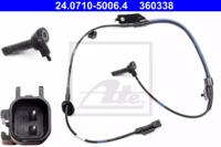 Ate 24.0710-5006.4 Датчик ABS Ate 24.0710-5006.4 Датчик ABS
