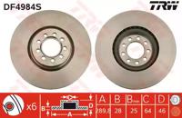 TRW DF4984S Brake disc