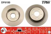 TRW DF6150 Brake disc TRW DF6150 Brake disc
