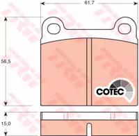 TRW GDB101 Brake pads
