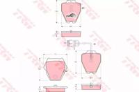 TRW GDB1371 Brake pads