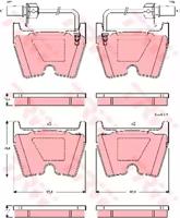 TRW GDB1507 Brake pads