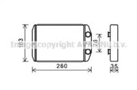 Ava FT6395 Радіатор пічки