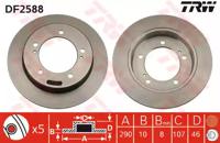 TRW DF2588 Brake disc TRW DF2588 Brake disc