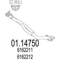 MTS 01.14750 Exhaust pipe