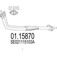 MTS 01.15870 Выпускная труба отработанных газов