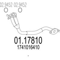 MTS 01.17810 Выпускная труба отработанных газов MTS 01.17810 Выпускная труба отработанных газов