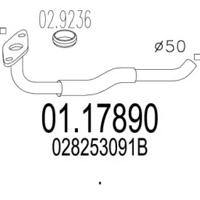 MTS 01.17890 Выпускная труба отработанных газов MTS 01.17890 Выпускная труба отработанных газов