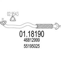 MTS 01.18190 Випускна труба відпрацьованих газів MTS 01.18190 Випускна труба відпрацьованих газів