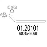 MTS 01.20101 Випускна труба відпрацьованих газів MTS 01.20101 Випускна труба відпрацьованих газів