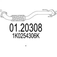 MTS 01.20308 Випускна труба відпрацьованих газів