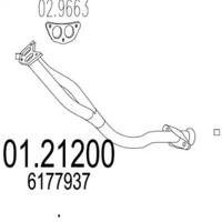 MTS 01.21200 Exhaust pipe