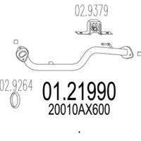 MTS 01.21990 Випускна труба відпрацьованих газів MTS 01.21990 Випускна труба відпрацьованих газів
