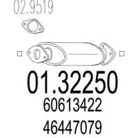 MTS 01.32250 Средний глушитель выхлопных газов MTS 01.32250 Средний глушитель выхлопных газов