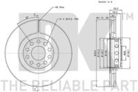 NK 344791 Диск гальмівний