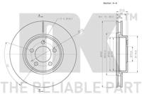 NK 209320 Brake disc