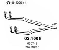 Asso 02.1005 Випускна труба відпрацьованих газів