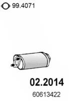 Asso 02.2014 Средний глушитель выхлопных газов Asso 02.2014 Средний глушитель выхлопных газов