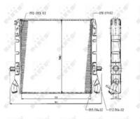 NRF 504791 Радіатор охолодження двигуна NRF 504791 Радіатор охолодження двигуна