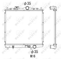 NRF 506557 Радіатор охолодження двигуна