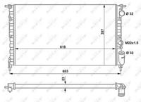 NRF 507465 Радиатор охлаждения двигателя