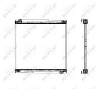 NRF 509587 Радіатор охолодження двигуна NRF 509587 Радіатор охолодження двигуна