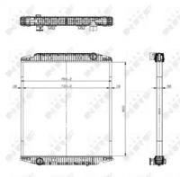 NRF 519567 Радіатор охолодження двигуна