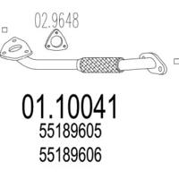 MTS 01.10041 Випускна труба відпрацьованих газів MTS 01.10041 Випускна труба відпрацьованих газів
