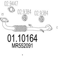 MTS 01.10164 Exhaust pipe