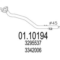 MTS 01.10194 Випускна труба відпрацьованих газів