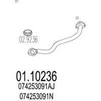 MTS 01.10236 Выпускная труба отработанных газов