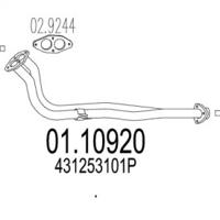MTS 01.10920 Випускна труба відпрацьованих газів MTS 01.10920 Випускна труба відпрацьованих газів