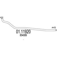 MTS 01.11920 Випускна труба відпрацьованих газів MTS 01.11920 Випускна труба відпрацьованих газів